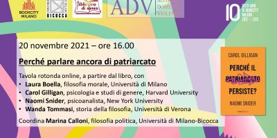Perché parlare ancora di patriarcato Perché parlare ancora di patriarcato