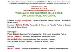 Seminario: Violenza e empowerment delle donne con background migratori