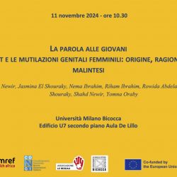 Seminario: La parola alle giovani il Progetto Y-Act e le mutilazioni genitali femminili: origine, ragioni, conseguenze e malintesi