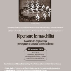 Ripensare alla maschilità. Il contributo degli uomini per arginare la violenza contro le donne